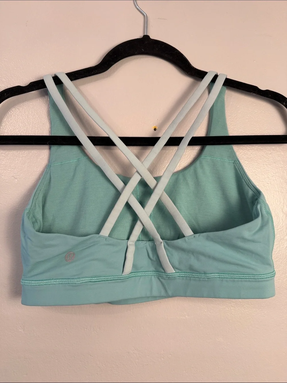 Lululemon strappy sports bra mint green/blue size 8
